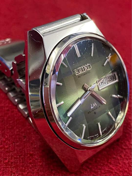 seiko-automatic-lm-23-jewels-ตัวเรือนสแตนเลส-นาฬิกาผู้ชาย-มือสองของแท้