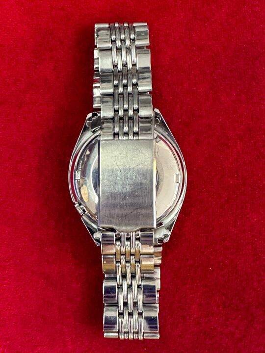 seiko5-actus-ss-23-jewels-automatic-ตัวเรือนสแตนเลส-นาฬิกาผู้ชาย-มือสองของแท้