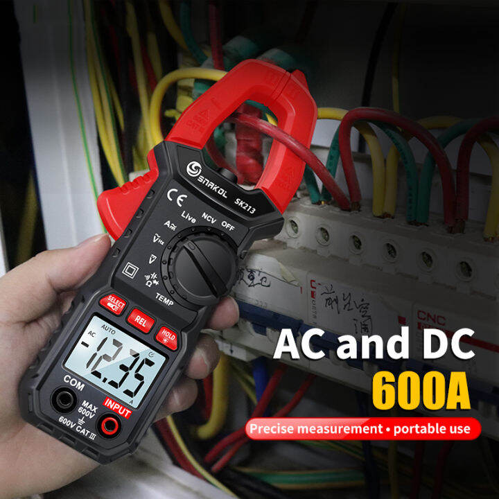 Digital Clamp Meter Professional Multimeter True RMS Auto Range 6000 ...