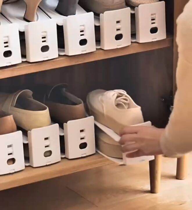 Home Signature Shoe Rack Spacesaving DoubleLayer Shoe Bracket