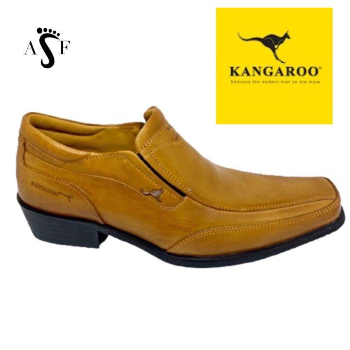 Original KANGAROO Mens shoe full leather casual formal slipon comfort