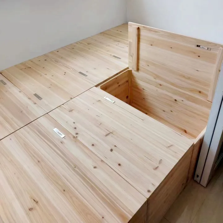 Tatami Wooden Box Bed Storage Box Bedroom Floor Bay Window