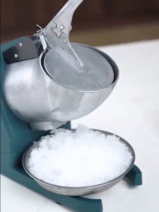 500W Electric Ice Crusher Machine Double Blade Ice Smasher Heavy Duty Metal Ice Crusher for Halo