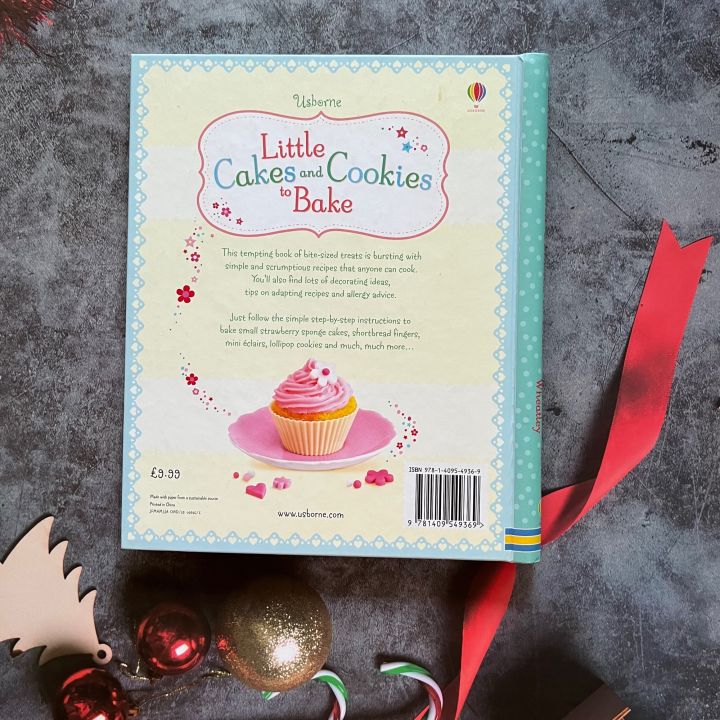 หนังสือสอนทำเบเกอรี่-usborne-children-s-book-of-little-cakes-and-cookies-to-bake-cookbook-cakes-homemade