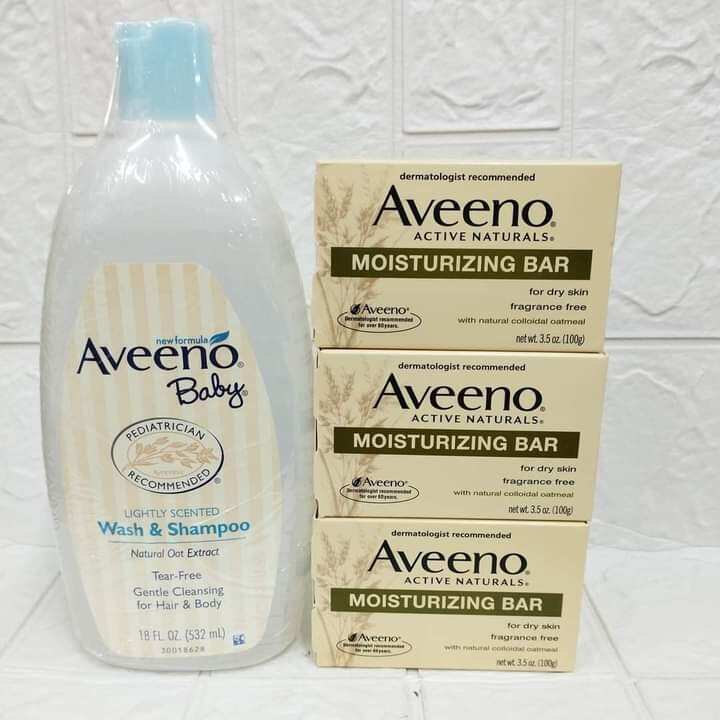 AVEENO BABY SET (3 Soaps+Wash&Shampoo) Lazada PH