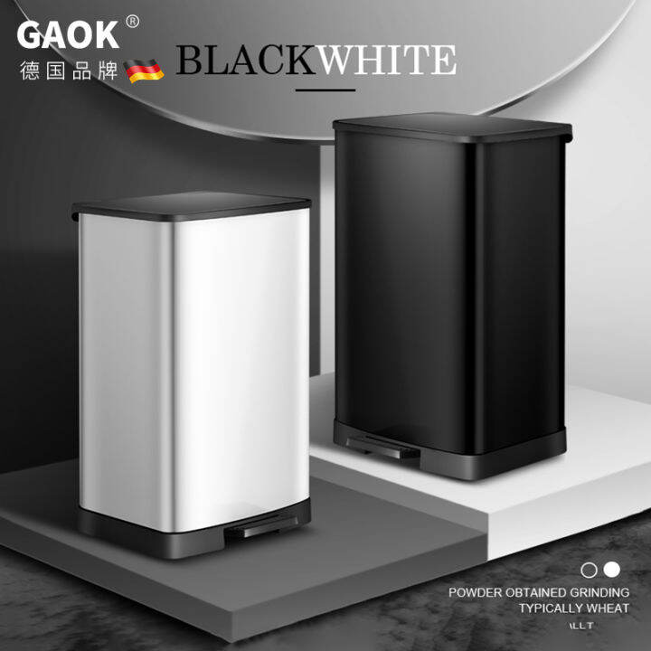 Stainless Steel Kitchen Foot Toilet Trash Can Toilet Household Sanitary