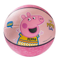 ลูกหมู Peppa Pig ลูกบาสเก็ตบอลสำหรับเด็กอนุบาลลูกหนังเบอร์3เบอร์5ลูกตบเบาๆสำหรับเด็กของเล่นประเภทลูกบอลสำหรับเด็ก4