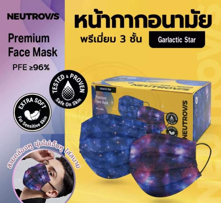 neutrovis-3-ply-premium-face-mask-1-แผ่น