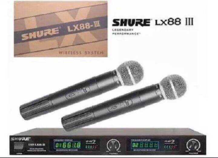 Shure Mic Wireless Lx88 Lll 2Ch Tampilan Angka Frequency Lazada Indonesia