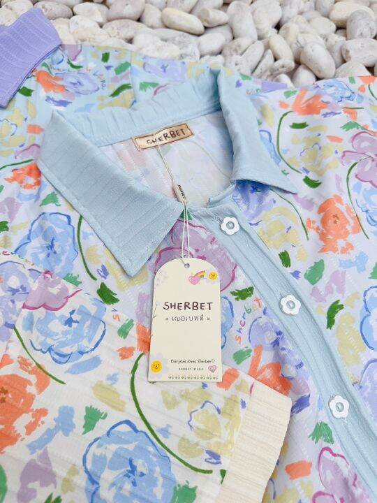 sherbet-คอปกเชิ้ตทูโทน-ทรงสวย-ใส่น่ารักมากก