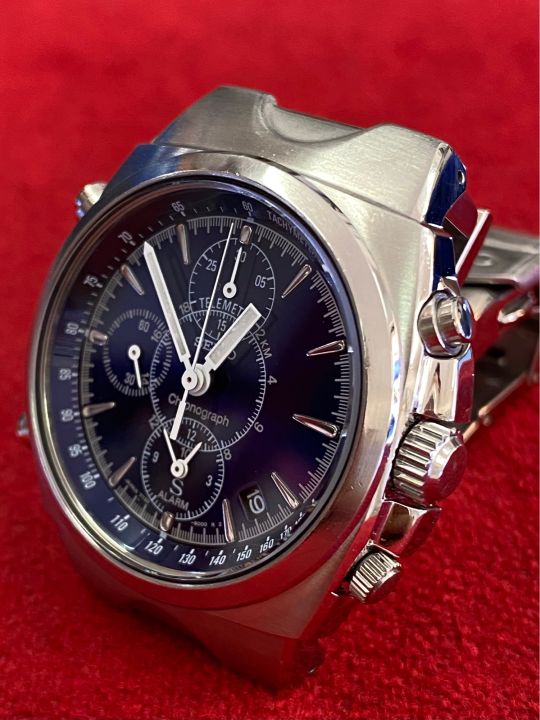 seiko-chronograph-quartz-ตัวเรือนสแตนเลส-จับเวลา-นาฬิกาปลุก-นาฬิกาผู้ชาย-มือสองของแท้