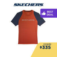 Skechers สเก็ตเชอร์ส เสื้อยืดแขนสั้นผู้ชาย Men  1st Series Short Sleeve Tee  Apparel - SP22Q4M414-RED