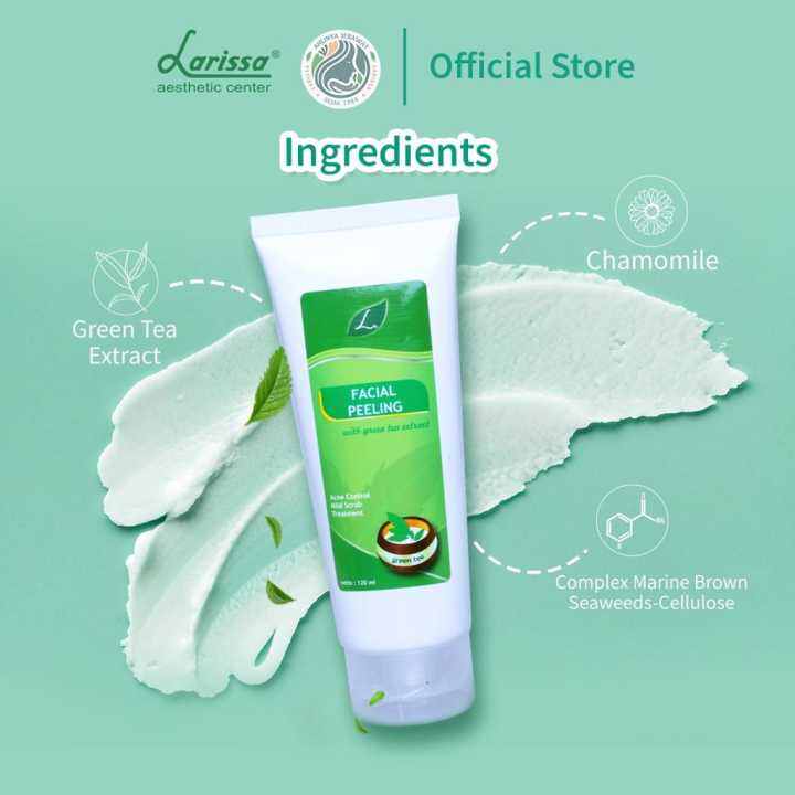 Larissa Facial Peeling Green Tea Extract Lazada Indonesia
