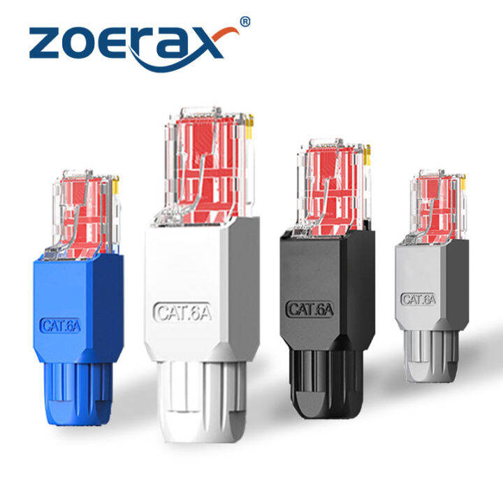 ZoeRax 1PCS Tool-Free RJ45 Connector, CAT6A CAT5E CAT6 Field ...