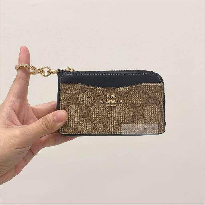 COACH Multifunction Card Case in Khaki/Black | Lazada PH