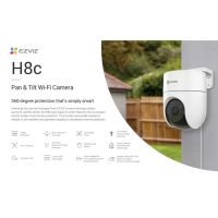 ⚡️กล้องวงจรปิดไร้สาย⚡️EZVIZ รุ่น H8C 2MP Wi-Fi H.265 Pan &amp; Tilt Camera view 360° ประกัน 2 ปี