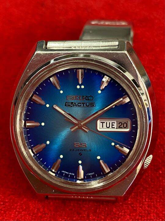 seiko5-actus-ss-23-jewels-automatic-ตัวเรือนสแตนเลส-นาฬิกาผู้ชาย-ของแท้