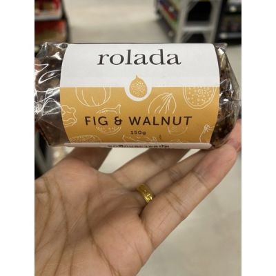 Rorada Fig &amp; Walnut 150g. ลูกฟิกและวอลนัต ผลไม้แห้งอัดแท่ง ตรา โรลาดา ประเทศออสเตรเลีย