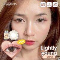 คอนแทคเลนส์ รุ่น Lighty Young สีน้ำตาล/สีเทา แมทลุคตามไอดอล