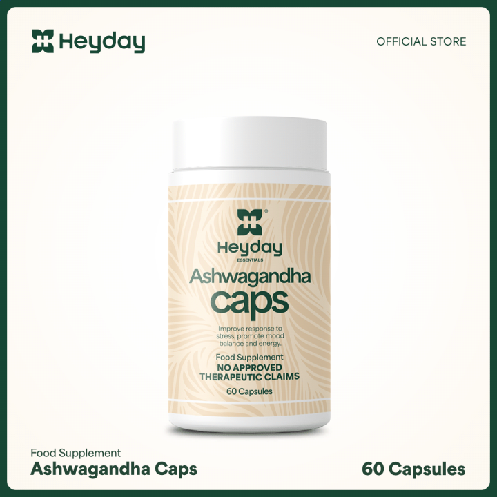 Heyday Essentials Ashwagandha 60 Capsules Lazada PH