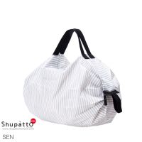 Shupatto รุ่น Tote ขนาด S สี Sen - white กระเป๋าผ้า นำเข้าจากญี่ปุ่น โดยตัวแทนอย่างเป็นทางการ Shupatto Thailand