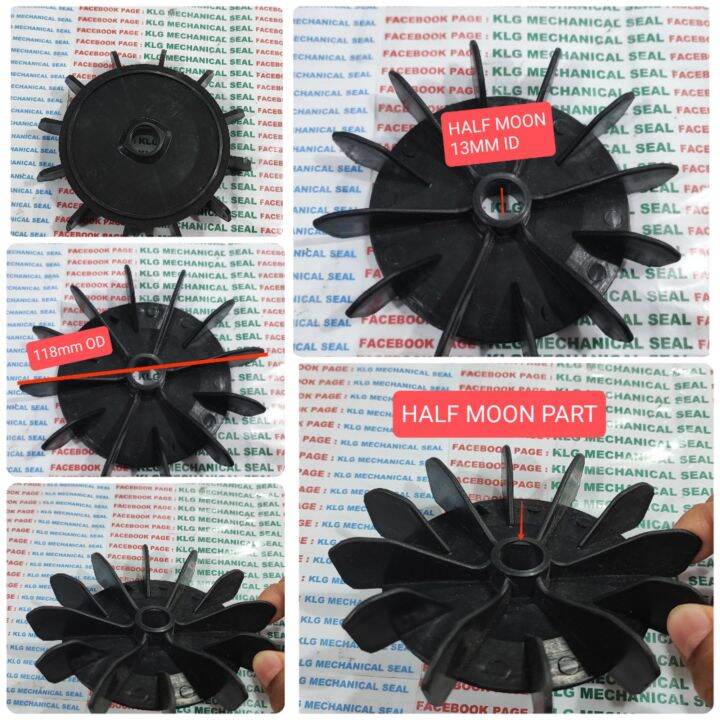 Water pump Fan Blade 13mm 14mm x119mm HALF MOON LUCKY PRO 1HP Lazada PH