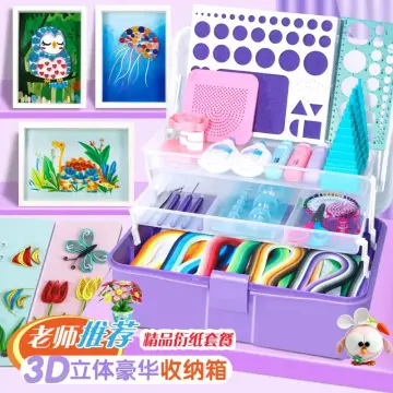 Paper Quilling Kits Student Adult DIY Crafts Art Colored Paper Hand Made  Paper Quilling Drawing Tools 