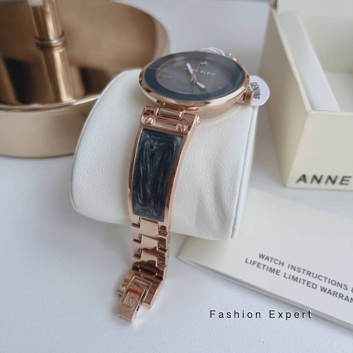 ของแท้100-ak-2512-anne-klein-womens-diamond-accented-dial-bangle-watch