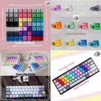 พร้อมส่ง ของแท้ 29สี คุณภาพดี คีย์แคปเปล่า ใส สี PBT DSA profile blank keycap ไม่พิมพ์อักษร Mechanical Keyboard