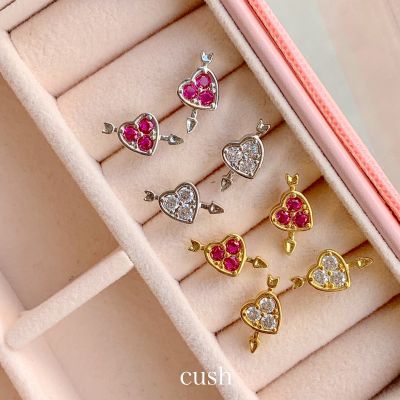 cush.th cupid heart earrings