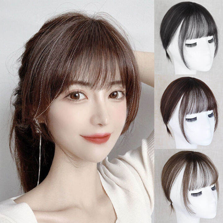 Ub Ub New Style Air Fringes Korean Girls Thin Bangs wig Hair Extension