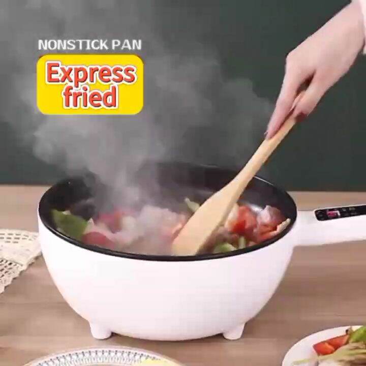 [Ready Stock]Electric Frying Pan Electric Cooker AllInOne Wok Smart Multifunctional Big