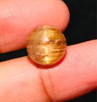 7.45cts ไหมทองธรรมชาติ 100% Catseye 11.2x7.8mm 7.45cts 100% natural Golden Rutile catseye 11.2x7.8mm