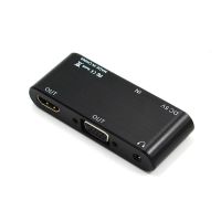 HDMI To VGA HDMI Splitter 3.5มม.Audio Converter สนับสนุน Dual สำหรับโปรเจคเตอร์ PC HDTV Multi-Port อะแดปเตอร์ VGA