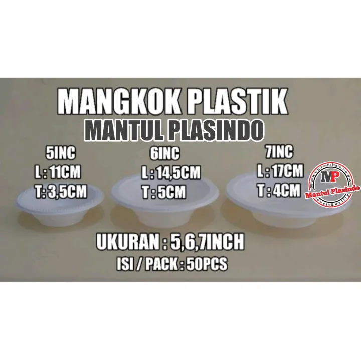 Mangkok Plastik M5 Uk Kecil Mangkok Pesta Sekali Pakai Lazada Indonesia