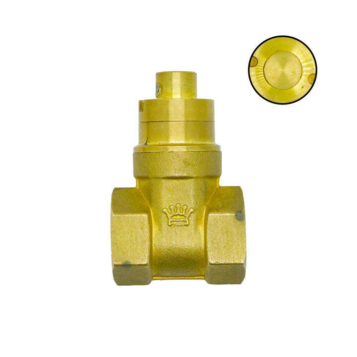 Zhejiang Crown Brass Lock Copper Gate Valve Tap Water Meter