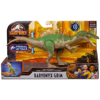 Jurassic World Sound Strike Baryonyx Grim ของเล่นแอ็กชั่นฟิกเกอร์ ไดโนเสาร์ บารีออนิกซ์ กริม รุ่น GVH65