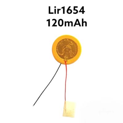 LIR1654 CP1654 3.6V 120 mAh  มีสายเชื่อม rechargeable button battery lithium electronics CP1654 original TWS Bluetooth Headset แบบชาร์จไฟ มีประกัน จัดส่งเร็ว
