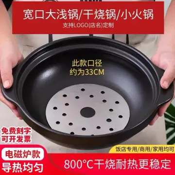 Can use clay discount pot on induction cooker