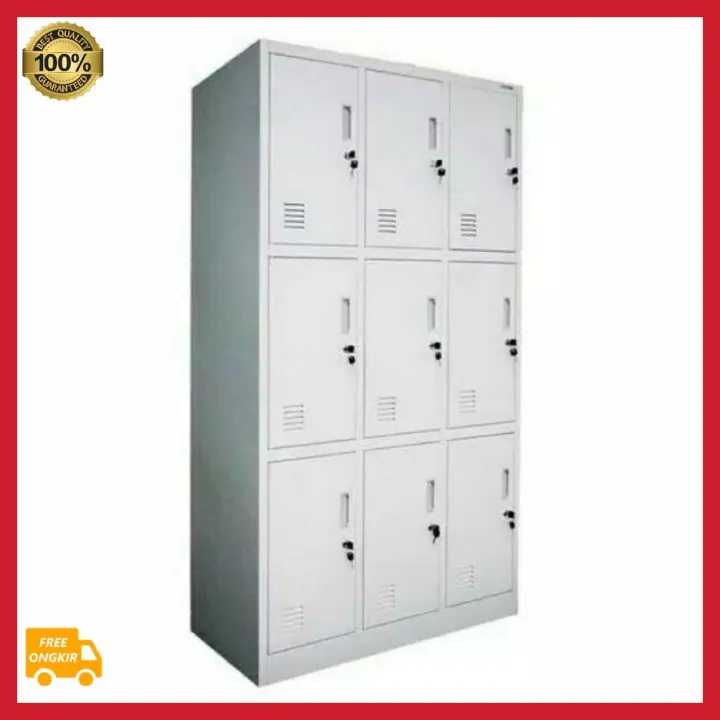 LOKER BESI / LOCKER BESI 9 PINTU / LEMARI BESI FILLING CABINET | Lazada ...