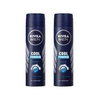 Nivea นีเวีย เมน คูล พาวเดอร์ สเปรย์ ระงับกลิ่นกาย สำหรับผู้ชาย 150 มล. 2 ชิ้น cool powder