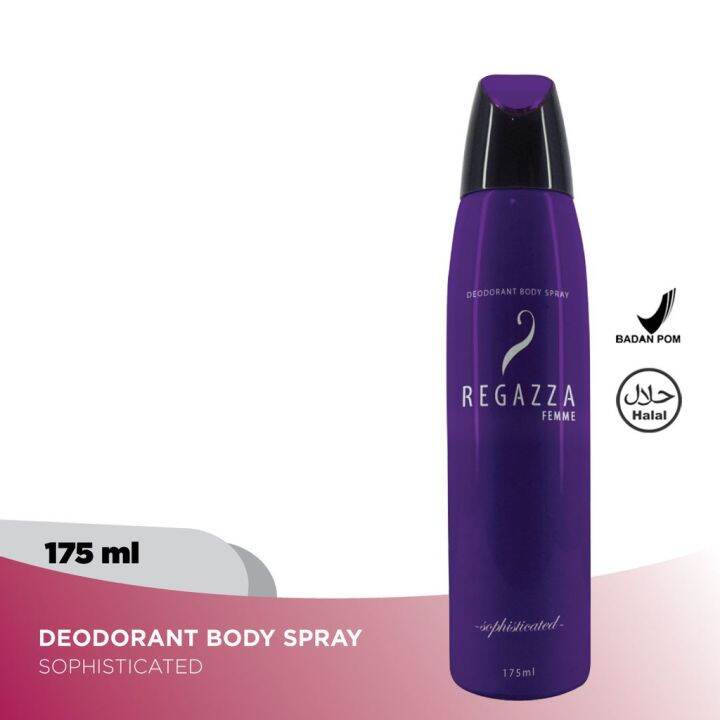REGAZZA Deodorant Body Spray Sophisticated 175ml Lazada Indonesia