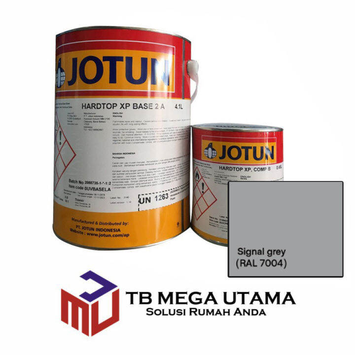 Jotun Hardtop XP RAL 7004 Signal Grey Kemasan 5 Liter 2 Komponen