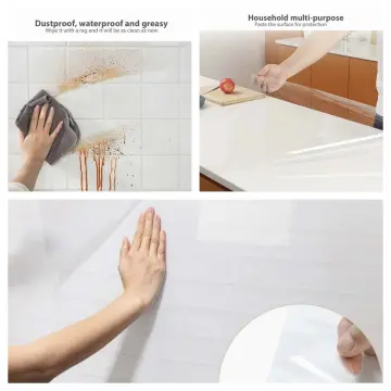 Contact Paper Clear Wall Protector Transparent Backsplash Kitchen