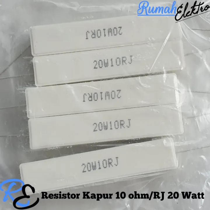 Resistor Kapur Watt W Ohm Rj Per Biji Lazada Indonesia