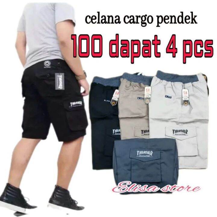 CELANA PENDEK CARGO PAKET 100RB 4 PCS | Lazada Indonesia