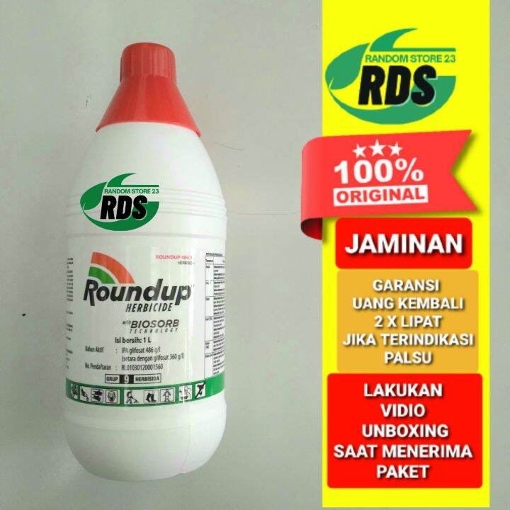 Herbisida Sistemik 1 Liter Murah Roundup 486 Sl Lazada Indonesia