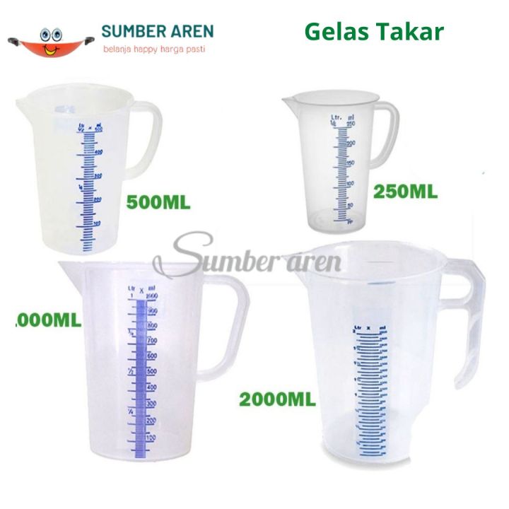 Green Leaf Gelas Takar Gelas Ukur Air Takaran Gelas Measuring Cup Gelas Takar Serbaguna Lazada 0171