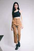 MIA Trousers - Pretzel กางเกงขายาวเอวสูง เนื้อนุ่มลื่น