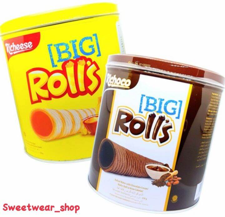 Original Richoco and Richeese Big Rolls Wafer Biscuits 330g (Expiration Date January 2023